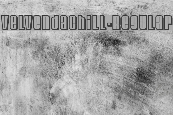 VelvendaChill-Regular Font examples