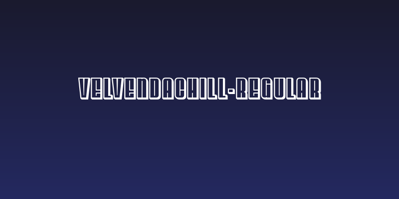 VelvendaChill-Regular Social Header