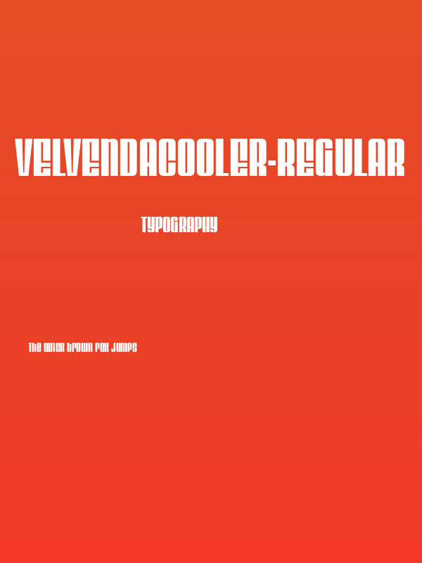 VelvendaCooler-Regular Poster