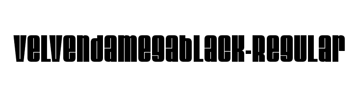 VelvendaMegablack-Regular  Frei Schriftart Herunterladen