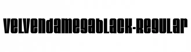 VelvendaMegablack-Regular  لخطوط تنزيل