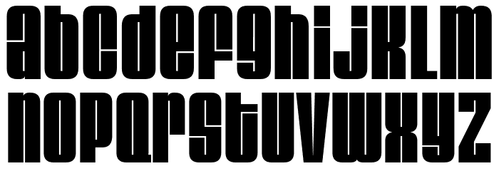 VelvendaMegablack-Regular Font LOWERCASE