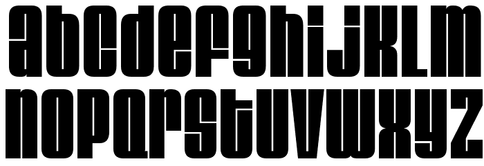 VelvendaMegablack-Regular Font LOWERCASE