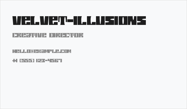 Velvet-Illusions Business Card