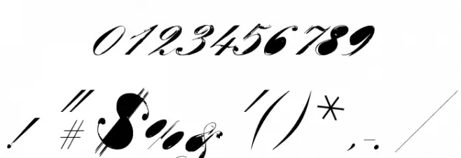 Velvet フォント その他の文字