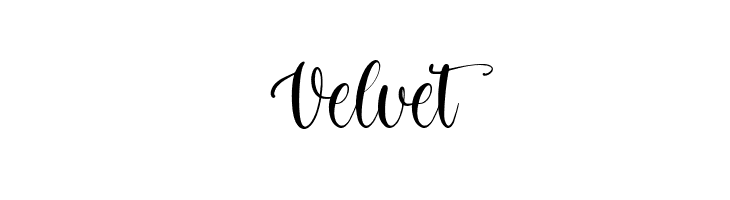 Velvet  Frei Schriftart Herunterladen