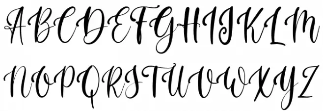 Velvet Schriftart Groß