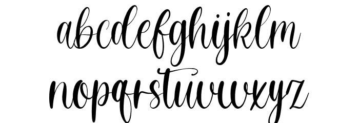 Velvet Font LOWERCASE