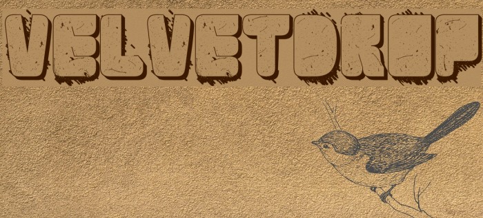 VelvetDrop Font examples