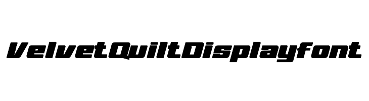 VelvetQuilt Display font  免费字体下载