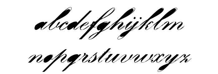 Velvet フォント 小文字