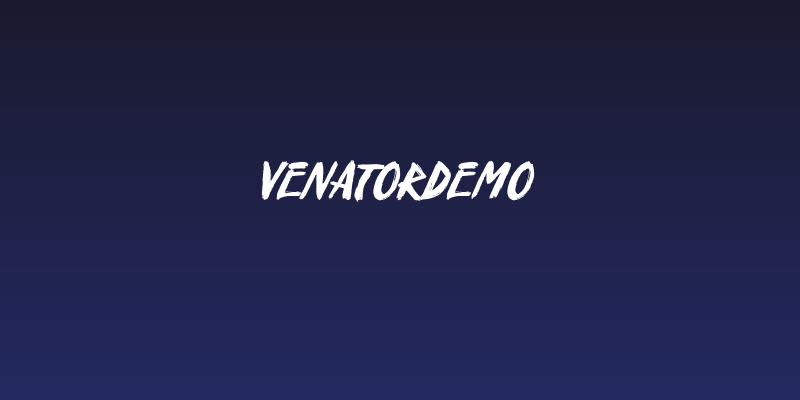 VenatorDemo Social Header