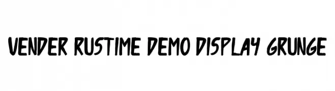 Vender Rustime Demo Display Grunge  Frei Schriftart Herunterladen