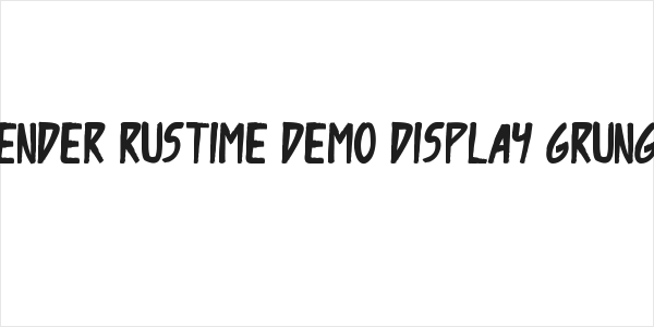 Vender Rustime Demo Display Grunge Logo