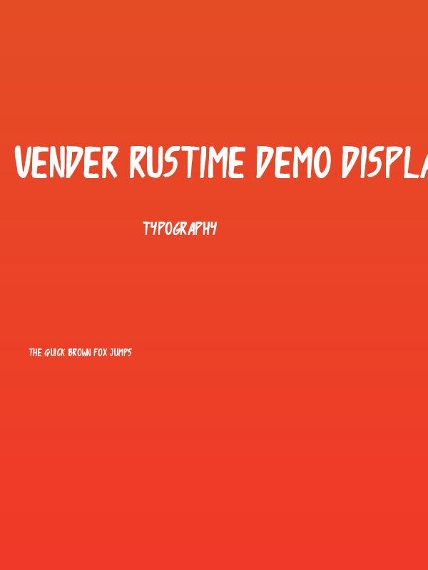 Vender Rustime Demo Display Grunge Poster