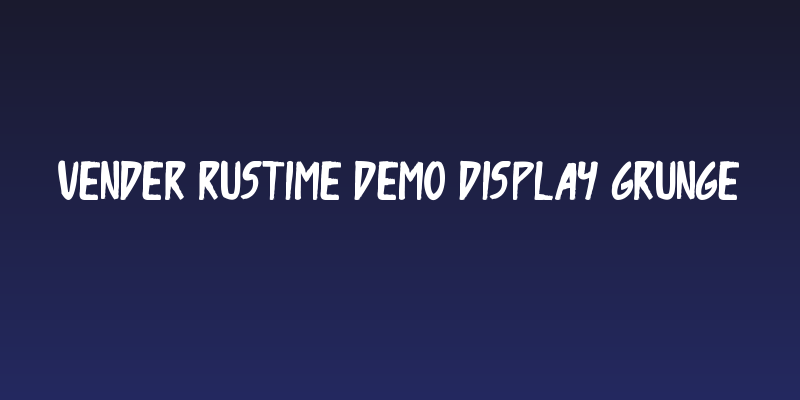 Vender Rustime Demo Display Grunge Social Header