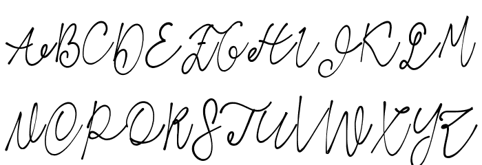 Vender Rustime Demo Script Font OTHER CHARS
