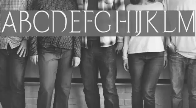 Vendetta Font examples