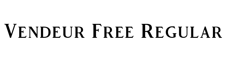 Vendeur Free Regular  नि: शुल्क फ़ॉन्ट्स डाउनलोड