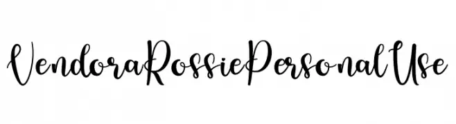 Vendora Rossie Personal Use  Fuentes Gratis Descargar