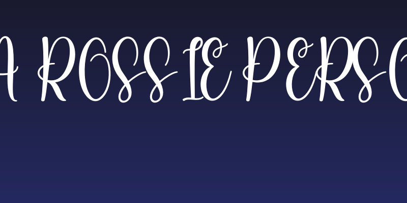 Vendora Rossie Personal Use Social Header