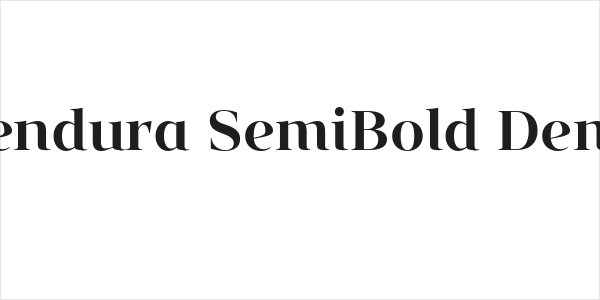 Vendura SemiBold Demo Logo