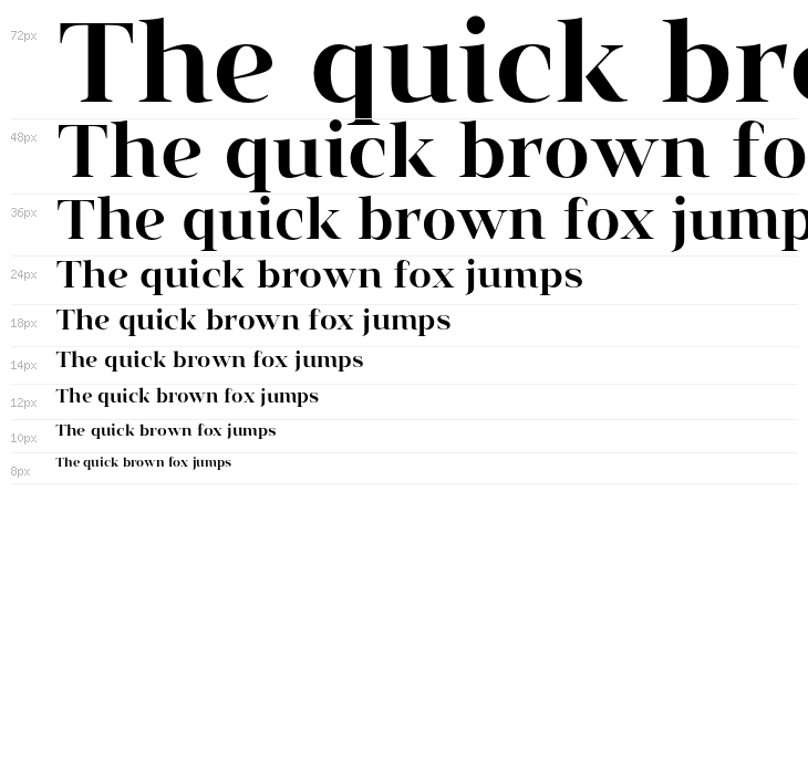 Vendura SemiBold Demo Waterfall