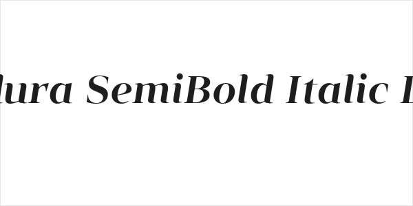 Vendura SemiBold Italic Demo Logo