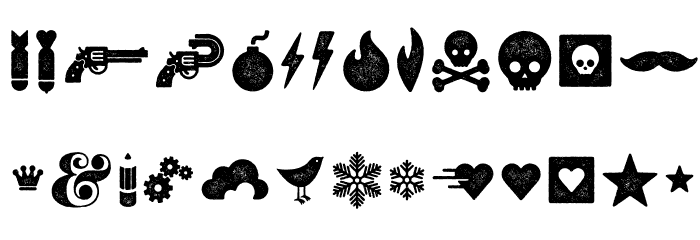 VeneerExtras Font LOWERCASE
