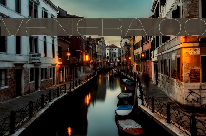Venera100 Font examples