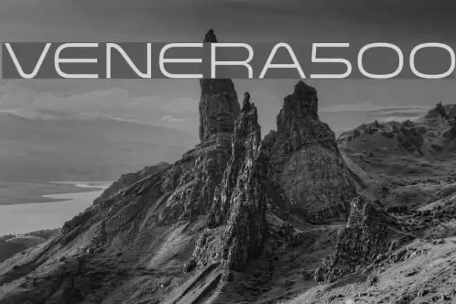 Venera500 Font examples