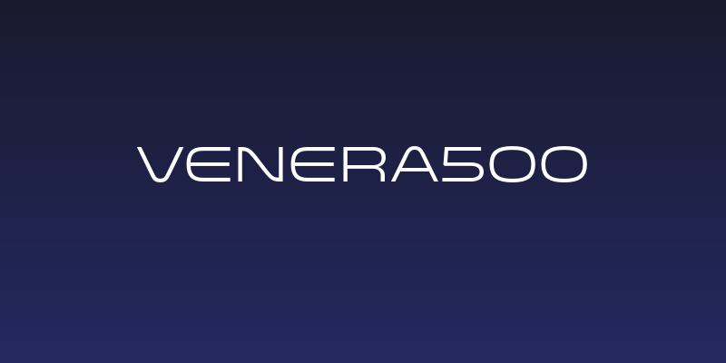 Venera500 Social Header