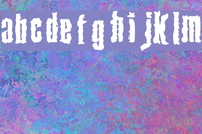 Venereal Disease Font examples