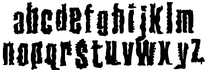 Venereal Disease Font LOWERCASE