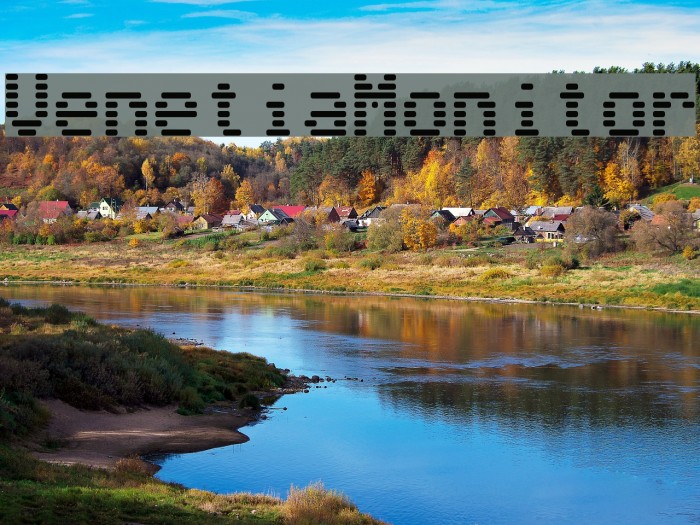 VenetiaMonitor Font examples