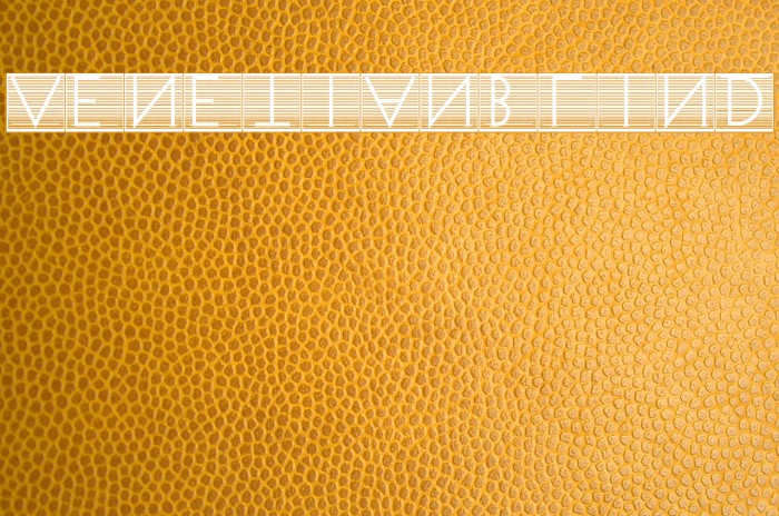 VenetianBlind Font examples