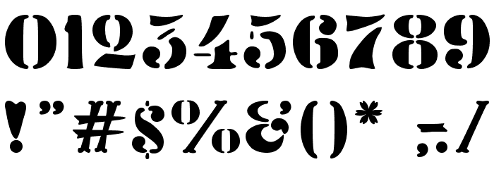 Veneto Font OTHER CHARS