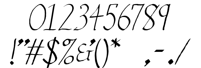 Vengeance 1 Font OTHER CHARS