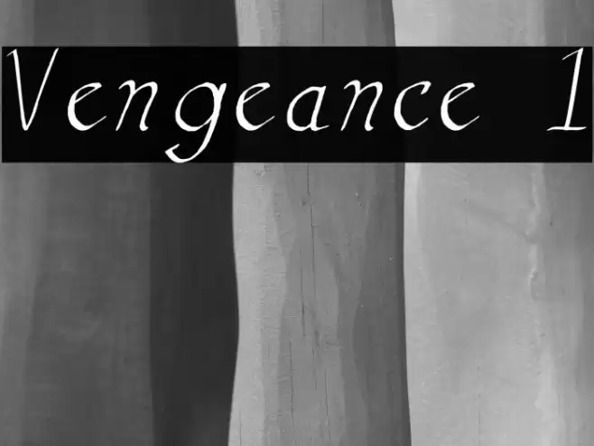 Vengeance 1 Font examples