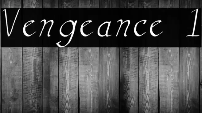 Vengeance 1 Font examples