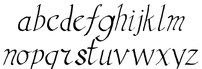 Vengeance 1 Font LOWERCASE