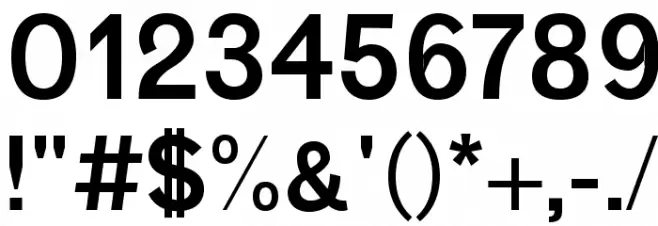 Vengeance Regular Font OTHER CHARS