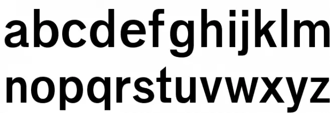 Vengeance Regular Font LOWERCASE