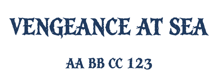 Vengeance at Sea Font Preview