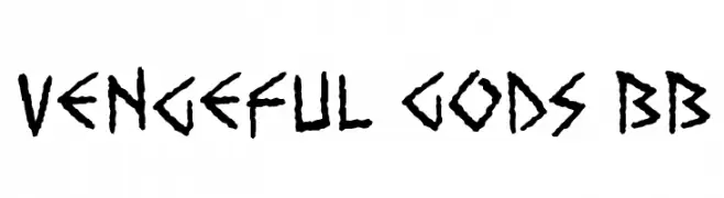 Vengeful Gods BB  Free Fonts Download