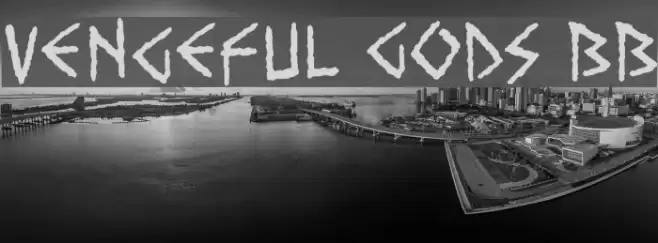 Vengeful Gods BB Font examples