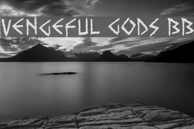 Vengeful Gods BB Font examples