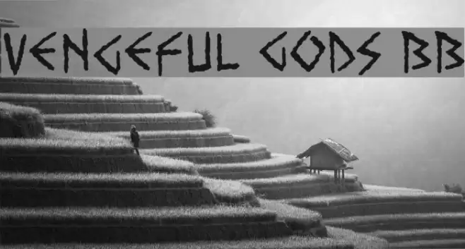 Vengeful Gods BB Font examples
