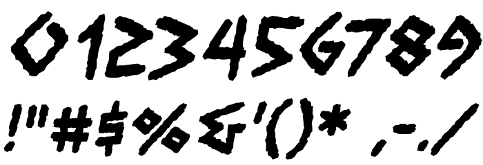 VengefulGodsBB-Bold Font OTHER CHARS