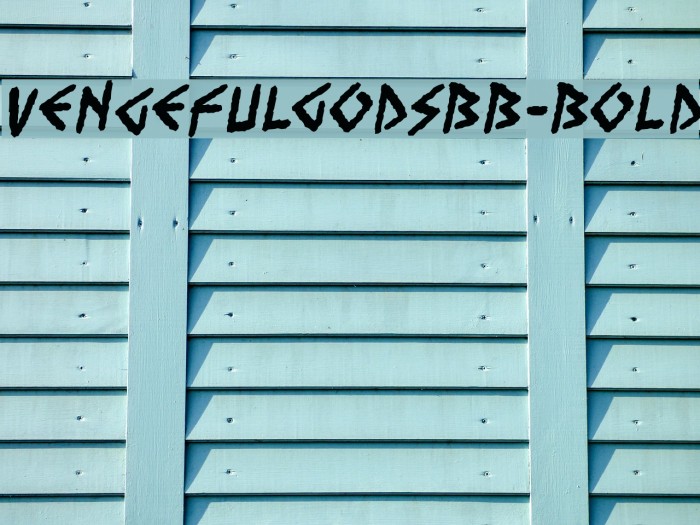 VengefulGodsBB-Bold Font examples